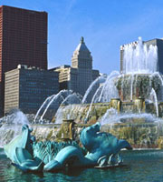 Photo:Chicago Buckingham Fountain serves as a background for Cohen Rosenson Zuckerman